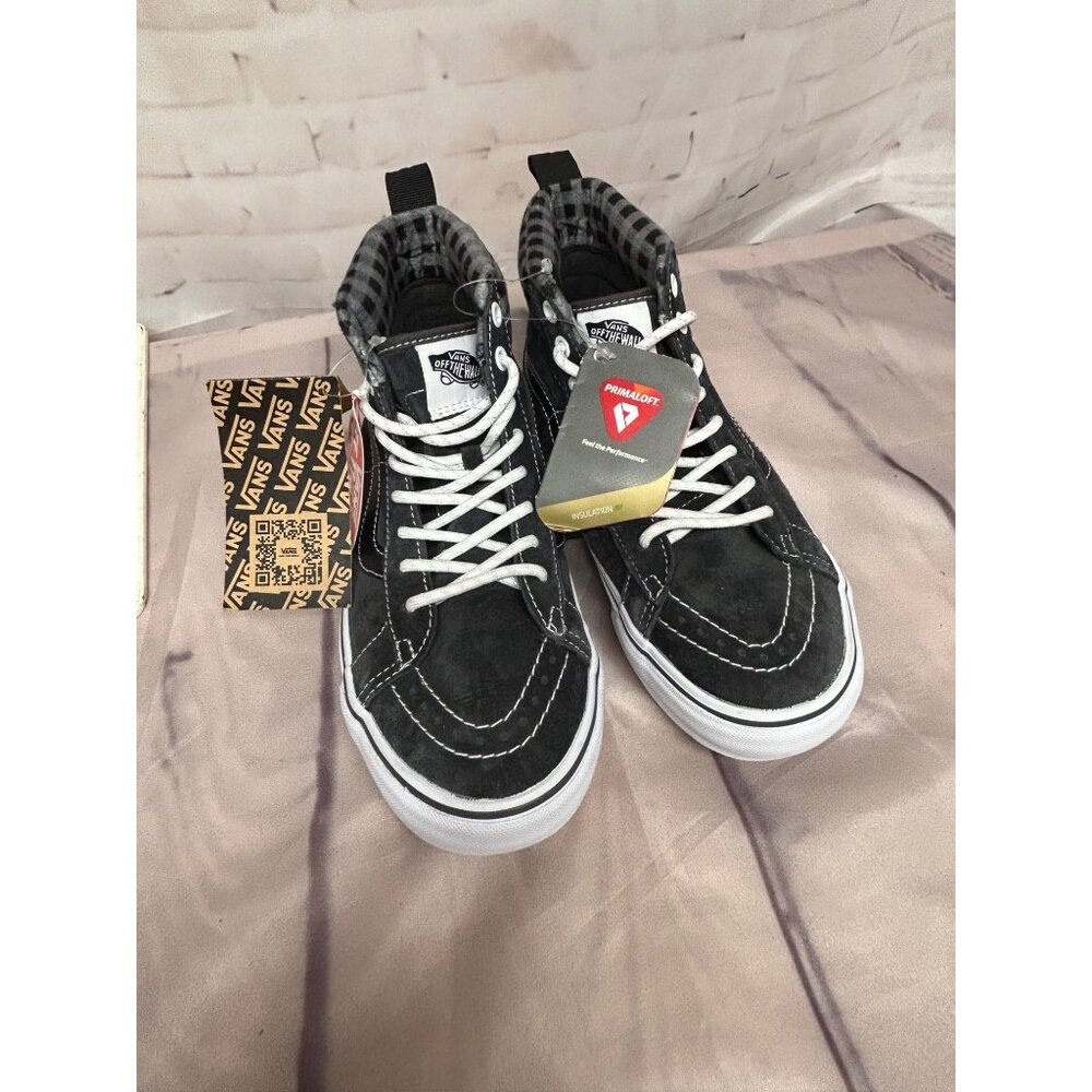 Vans Sk8 Hi MTE Sneakers Mens 5.5 Dark Gray Suede Canvas High Top Skate Shoes - Picture 6 of 14